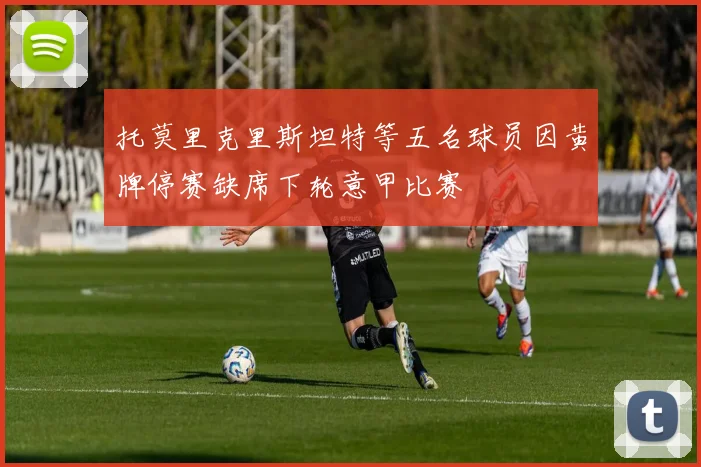 托莫里克里斯坦特等五名球员因黄牌停赛缺席下轮意甲比赛